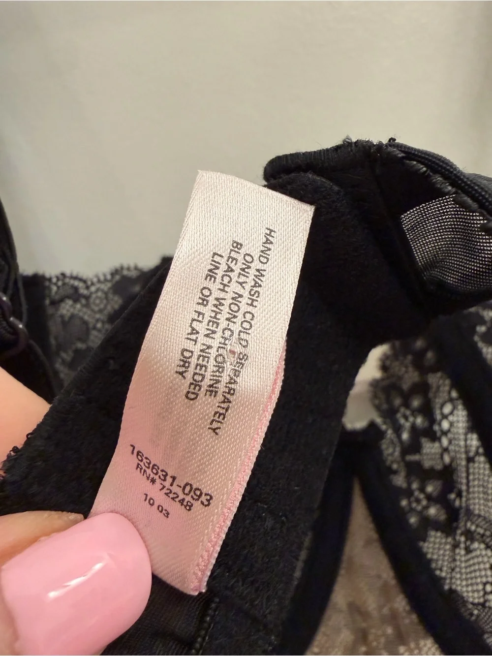 Vintage 2003 Victoria's Secret Black Lace Corset Longline Bra 34D